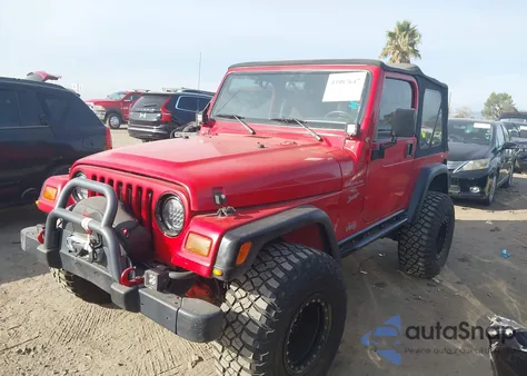 1999 Jeep Wrangler Sport из США, поврежденный, VIN 1J4FY19S0XP400942